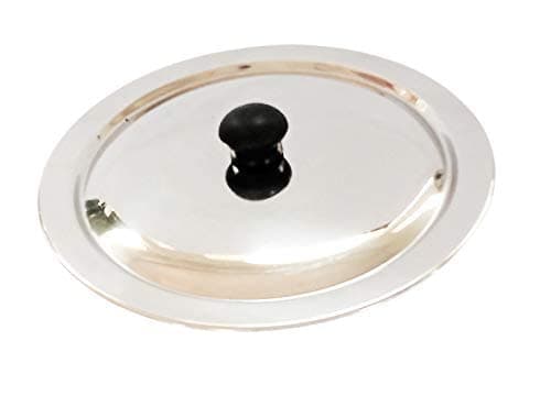 Heavy duty Stainless Steel ss Lid for vessels, kadai Lid with Knob. diameter:29cm(11.5"). Weight: 330gm. Quantity:1 m6