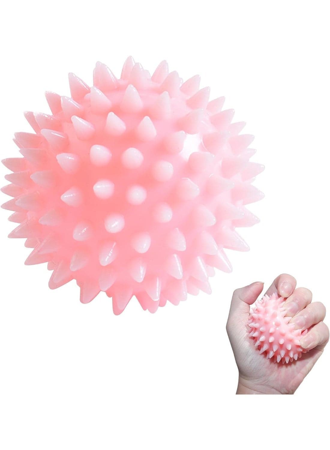 Massage Ball with Soft Spike, Gentle Muscle Recovery Tool for Neck, Back and Feet, Myofascial Release for Office Workers and Seniors