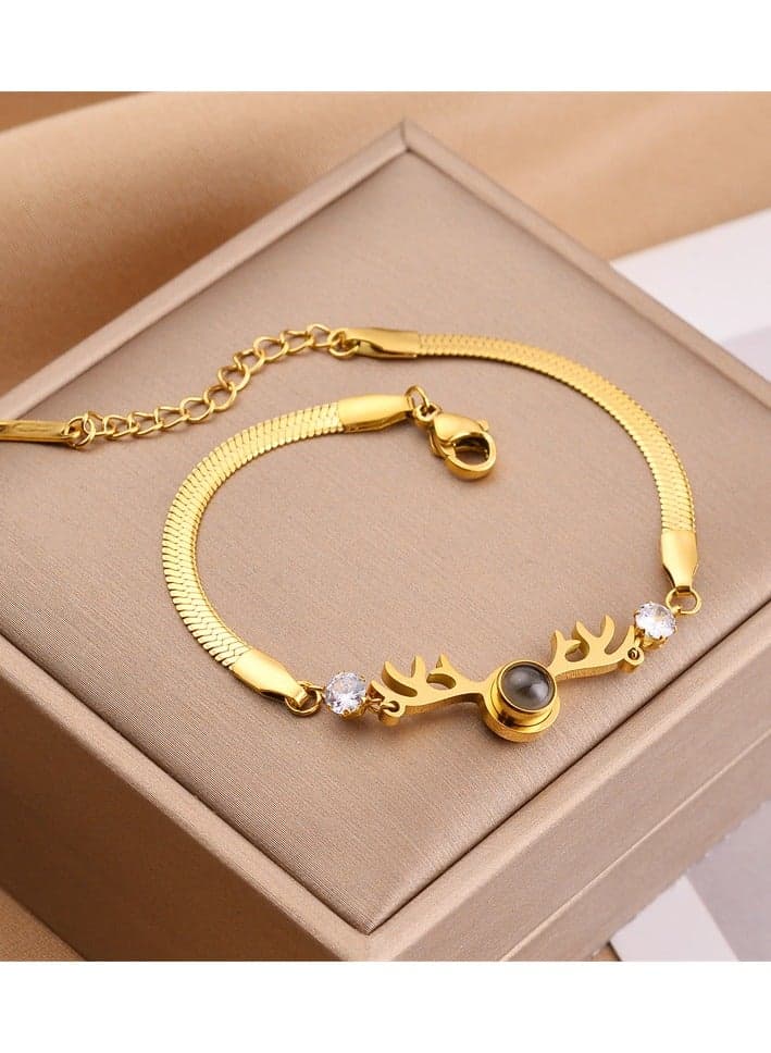 European and American style popular titanium steel bracelet, Korean version Bohemian temperament, titanium steel non fading bracelet, women's bracelet accessories