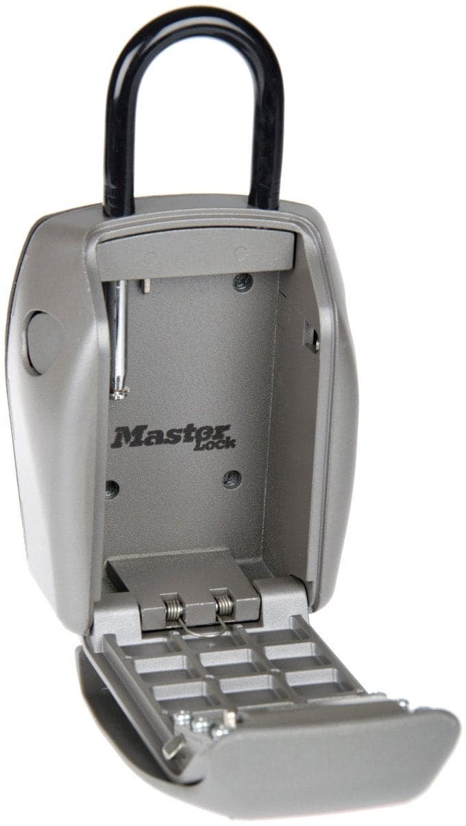 Master Lock Heavy Duty Key Lock Box, Outdoor Lock Box for House Keys, Key Safe and Combination Lock, 5 Key Capacity, 5414EC
