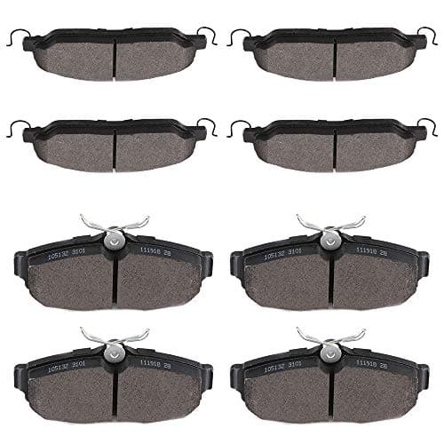 SCITOO D1081 D1082 Front Rear Brake Pads Sets Fit For Ford For Mustang 2005 2006 2007 2008 2009 2010