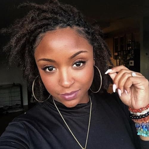 06 cm Width 8 Inch 40 Strands Human Hair Loc Extensions Natural Black 100 Full Handmade Permanent Real Human Hair Dreadlock Extensions for WomenMenKids Can Be Dyed Bleached Curled Twisted