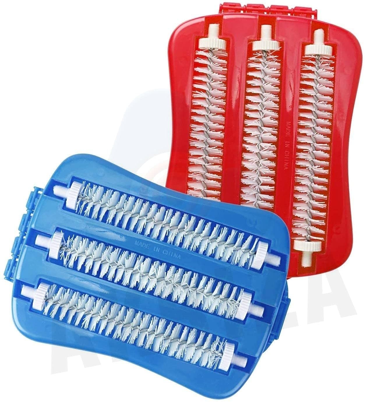 AKRIZA Plastic Handheld Carpet Cleaning Sweeper Brush with Dust Crumb Collector Pack of 2