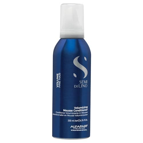ALFAPARF MILANO Semi di Lino Volumizing Mousse for Fine Hair Adds Volume Body and Conditions Frizz Control Light Foam Styling Mousse Thickens and Nourishes 676 fl oz