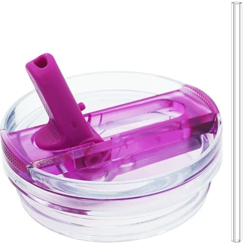 Dreamfocus 20 oz Leak Proof Flip Straw Lid Replacement for Stanley 20 oz Quencher H2.0 and ProTour Tumbler