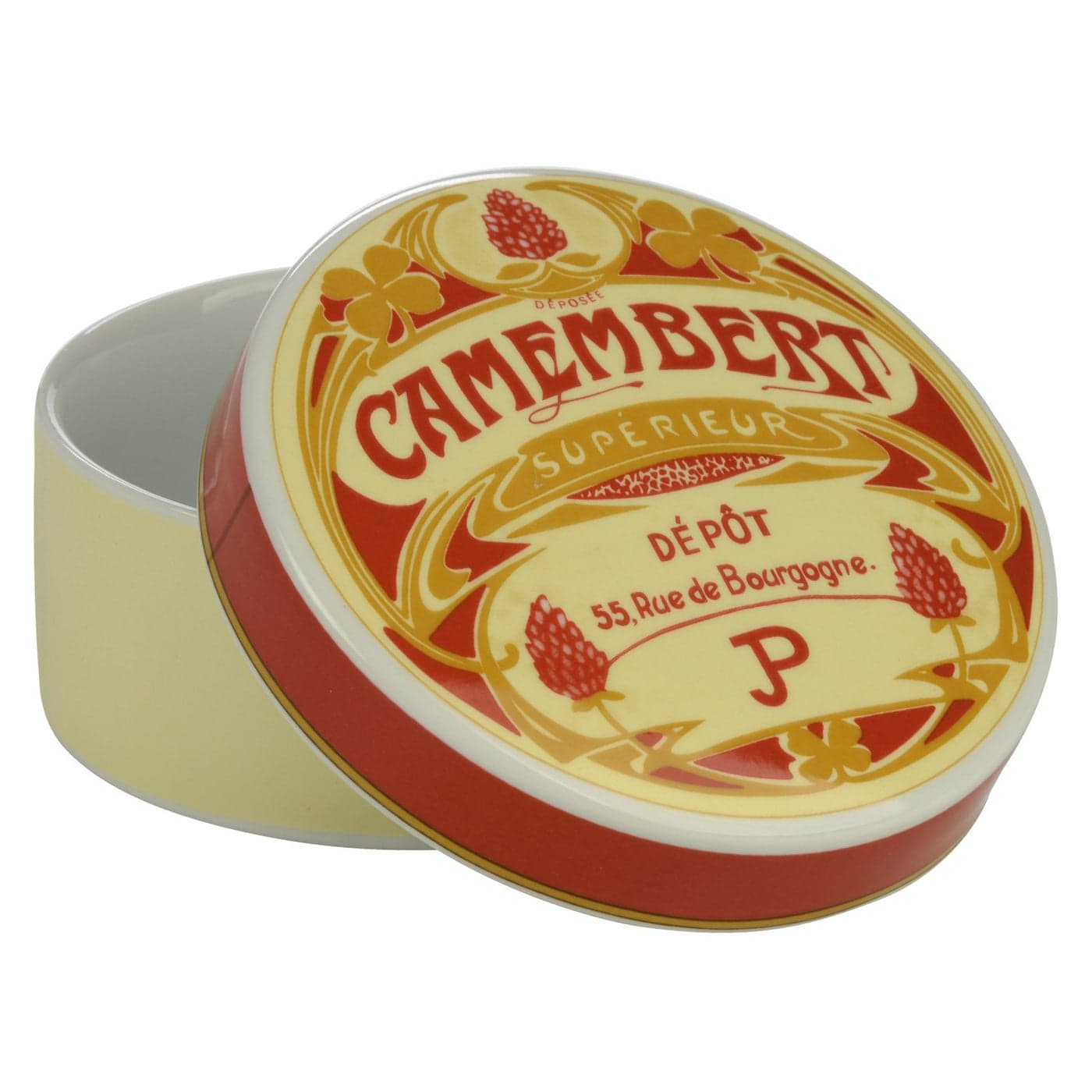 BIA Vintage Camembert Baker and Cover CreamRed