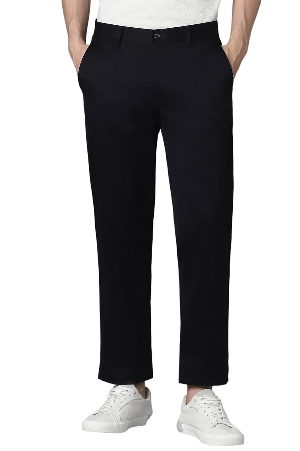 Louis Philippe Men's Slim Pants (LPTFMSLB988549_Navy