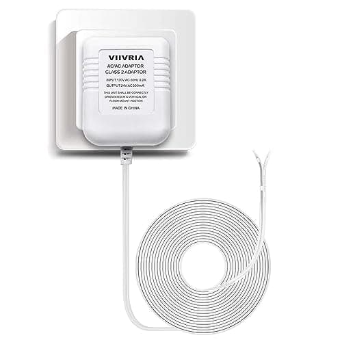 AC 24 Volt Transformer, C Wire Adapter, Compatible with All Versions of Ring Doorbell and Thermostat for Ecobee,Sensi and Honeywell, 315" Long Cable