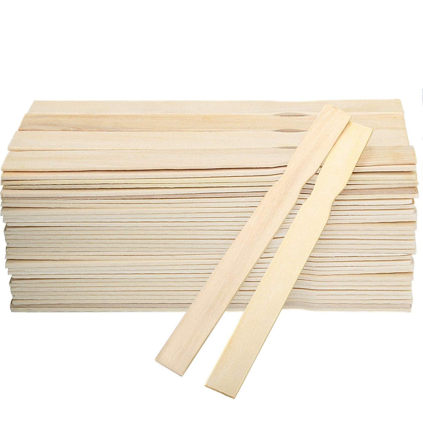 ZOENHOU 100 PCS 10 Inch Paint Sticks Premium Wooden Paint Stir Waxing Mixing Sticks Bulk for Crafts Painting Crafting Resin Wood Paddle Hobby Projects Garden