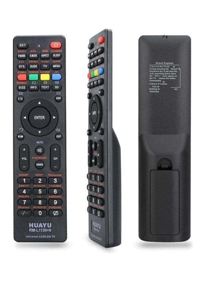 Universal TV Remote Control Compatible For All models LCD LED TVs (Setup Required)