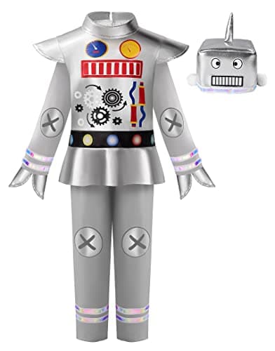 ReliBeauty Robot Costume for Kids Toddler Boys Costume Toddler5120 Silver