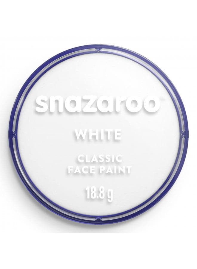 Snazaroo Classic Face and Body Paint, 18.8g (0.66-oz) Pot, White