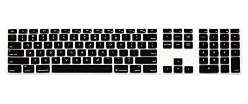 HRH Ombre Pink Silicone Keyboard Skin Cover for iMac Wired USB Full Size Keyboard with Numeric Keypad A1243(G6 MB110LL/B and MB110LL/A)