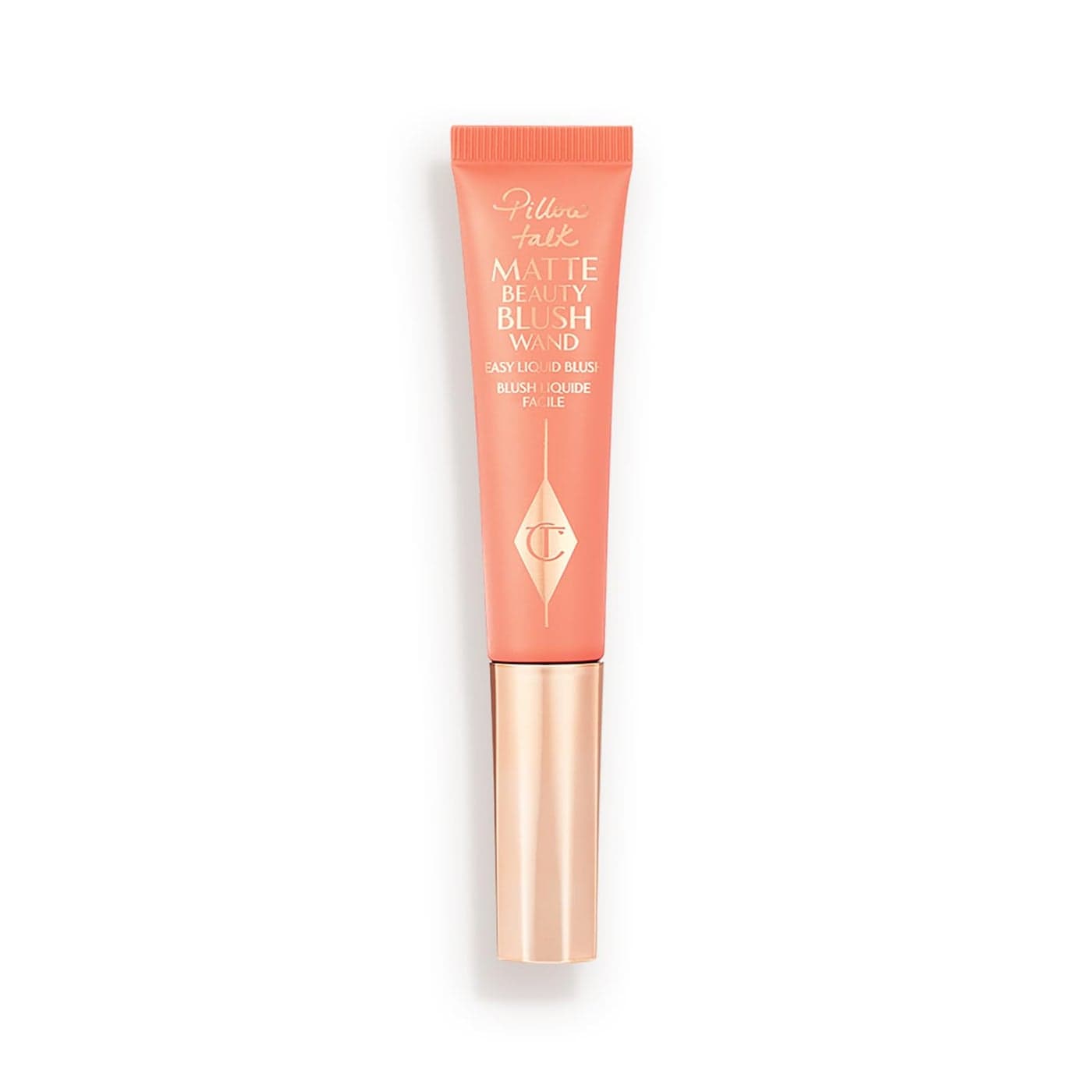 Charlotte Tilbury Pillow Talk Matte Liquid Blush Wand Matte Blush for Cheeks with Cushion Applicator Infused with LumiBlur Technology for a LightReflecting SoftFocus Effect Peach Pop