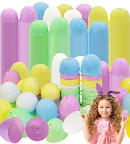 The Dreidel Company Fillable Easter Eggs 25Pack Pastel Colorful Bright Plastic Easter Eggs with Hinge Perfect for Easter Egg Hunt Surprise Egg Assorted Pastel Colors 225 Fillable Eggs