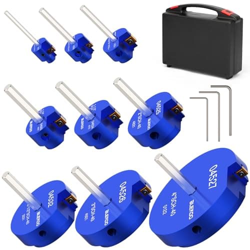 BLEKOO 9PCS PVC Pipe Reamer Kit - SCH40 Aluminum Deburring Tool Kit (1/2" to 4") | Dual-Blade Technology | Deburring Tool for PVC & ABS Pipes | Fits Standard 1/2" Drills