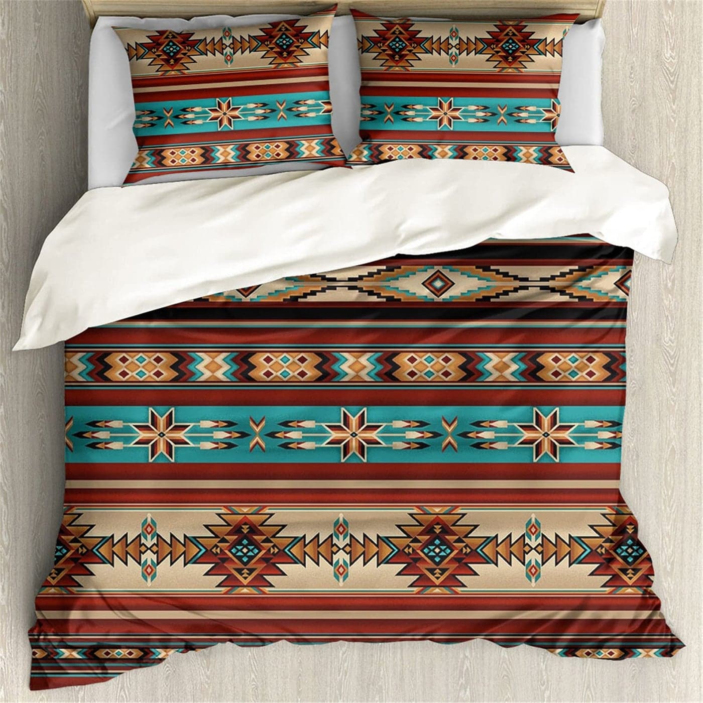 ZFRXIGN Southwester Bedding Sets for Women Men Duvet Cover Native American Indian Style Comforter Quilt Covers Twin 1 Duvet Cover 2 Pillowcases Queen Tribal Aztec