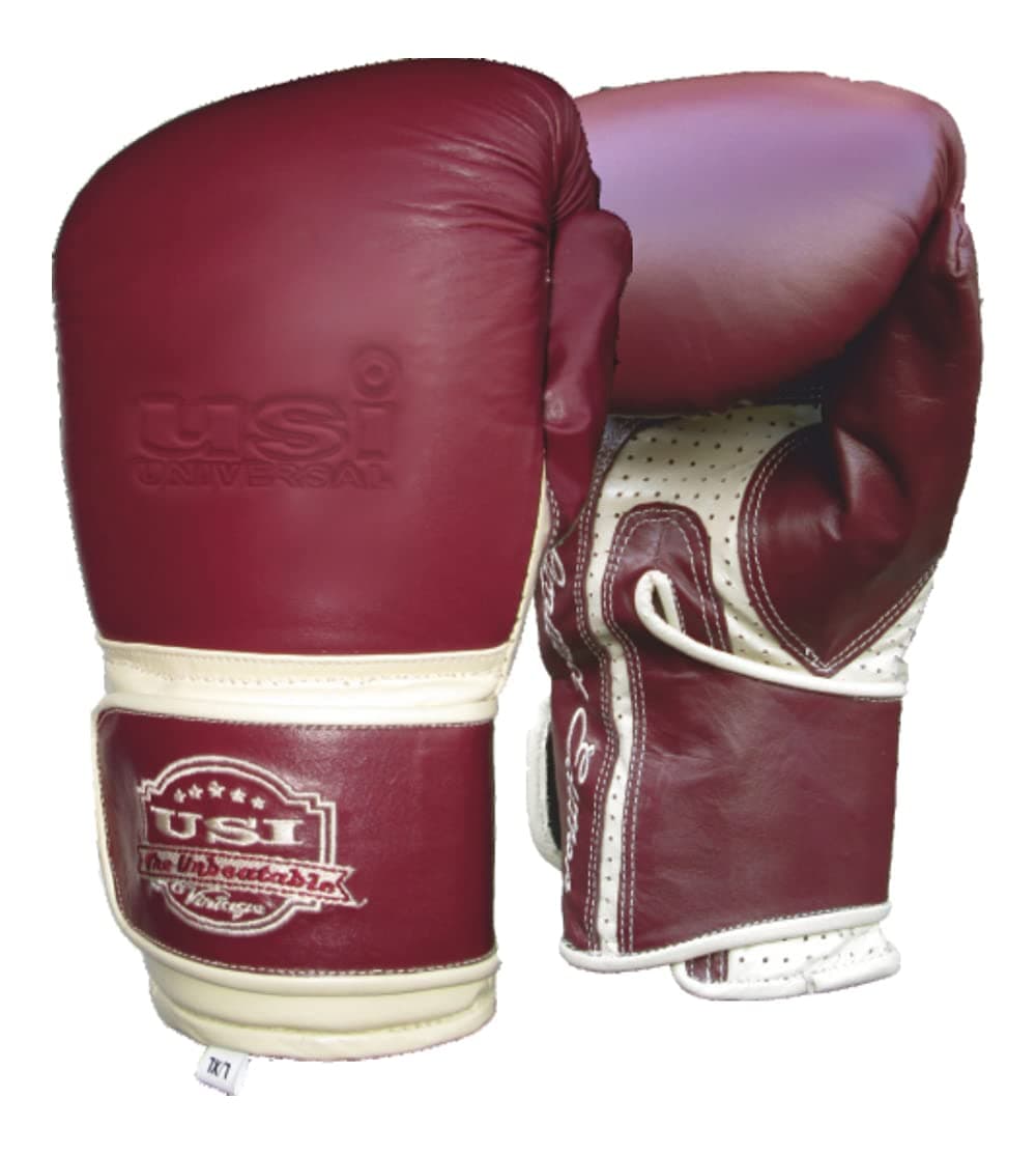 USI UNIVERSAL Boxing Gloves for Men & Women, 617SP Training Sparring Gloves (Size S/M), Top Grain Hide Leather Muay Thai MMA Kickboxing, Adult Heavy Punching Bag Gloves Mitts Workout