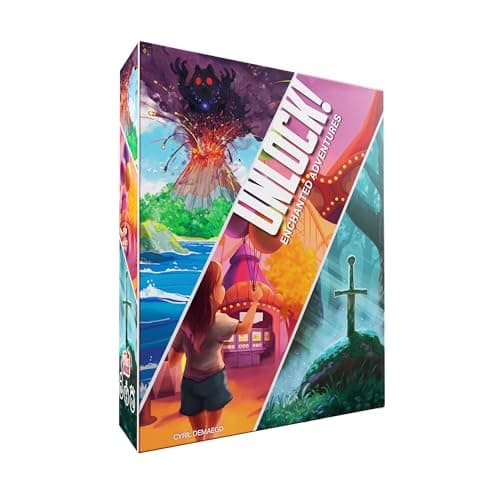 Asmodee Unlock Enchanted Adventures Card Game Escape RoomInspired Cooperative Adventure Fun Family Game for Kids and Adults Ages 10 16 Players 1 Hour Playtime
