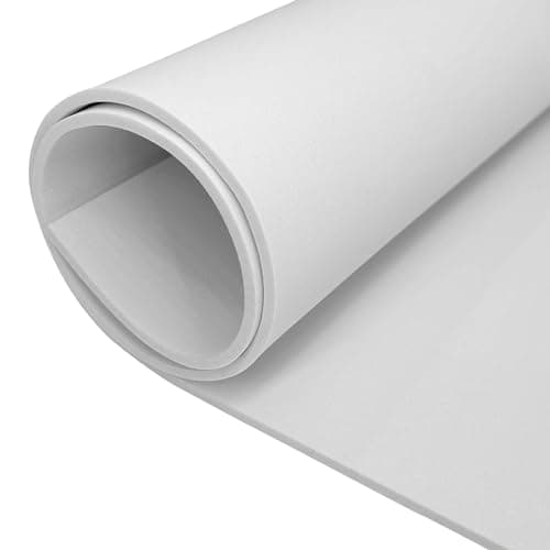 biguphate EVA Foam Roll 4mm Thick White Craft Foam Sheets 15 x 39 Large Cosplay Foam Sheet Ultra High Density 86 kgm Pliable Elastic for Craft Projects Costume Cosplay Foam