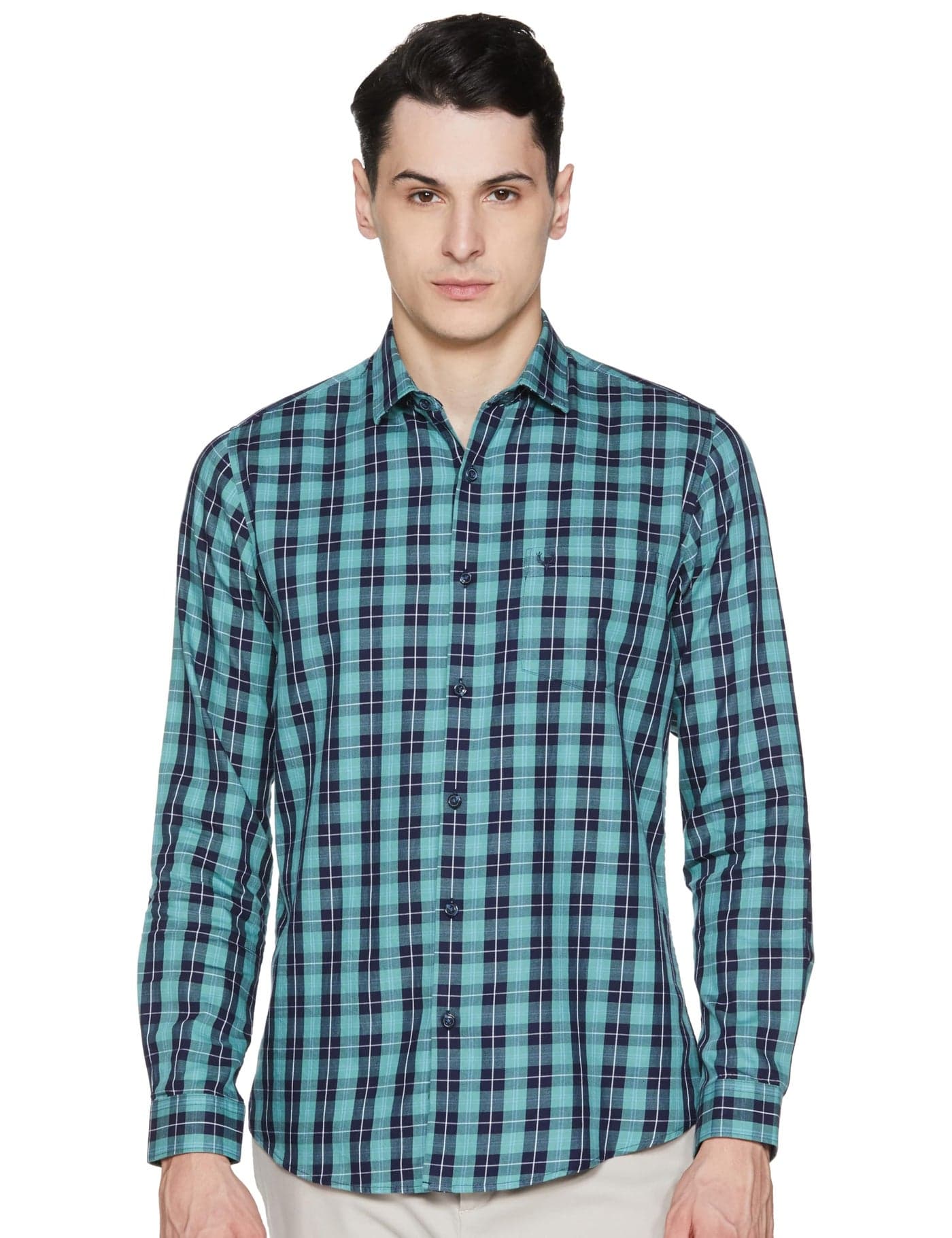 Allen Solly Mens Shirts Green