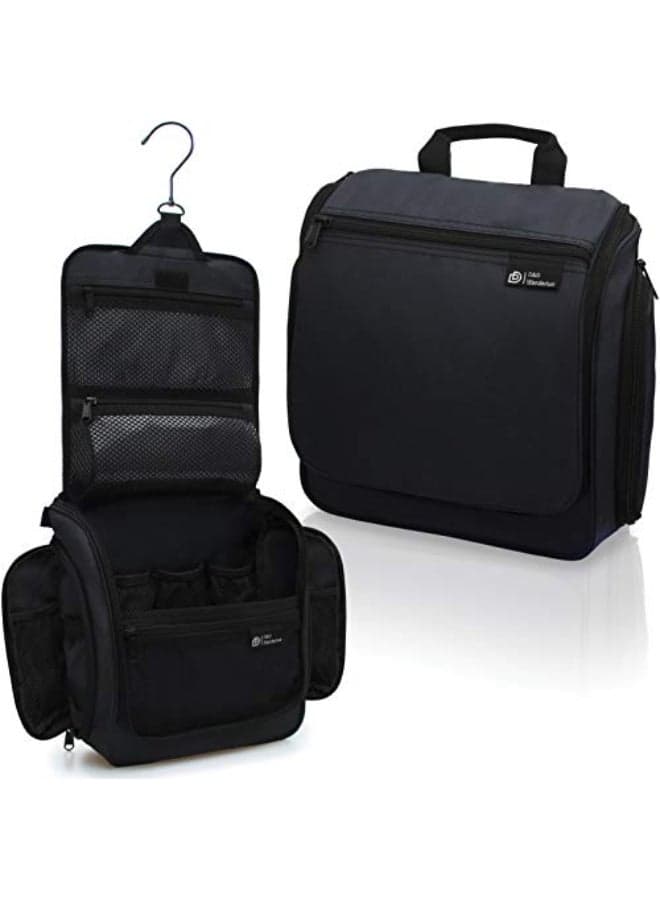 DD DD Wanderlust DD Hanging Travel Toiletry Bag for Men and Women Cosmetics Makeup and Toiletries Organizer Kit with 10 Compartments YKK Zippers XXL Metal Swivel Hook WaterResistant Nylon