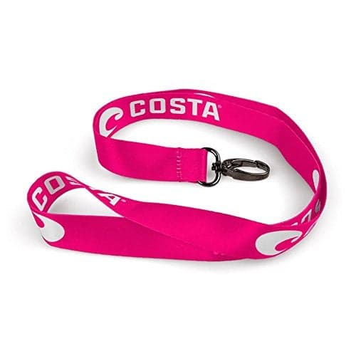 Oakley Costa Del Mar mens Lanyard Key Chain, Hot Pink/White, One Size US