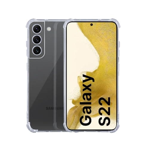 7SEVEN® Back Cover for Samsung Galaxy S22 Transparent Mobile Back Case Shock Proof Design Camera Edges Protection Crystal Clear Phone Case Silicon Soft TPU and Flexible Bumper Phone Cover