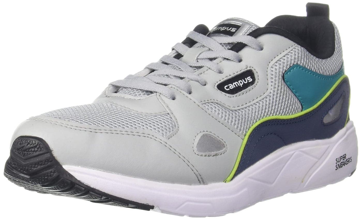 Campus Men's Wisdom L.Gry/T.BLU/Navy Running Sport Shoes -8 UK/India (42 EU) (5G-681)