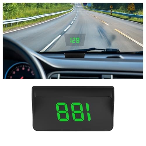 VKQTS GPS Heads up Display for Cars with HD Large Font,USB Plug & Play Digital Speedometer for Car with Adjustable Brightness,Universal Car HUD Head up Display for Speed Displays