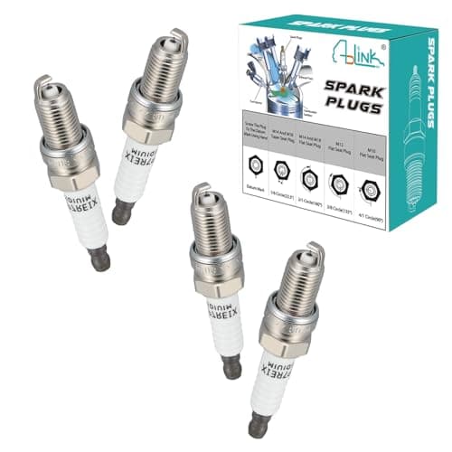 AULINK 4PCS Duble Iridium DCPR7EIX 6046 Spark Plugs For Chevy Spark 20132015Fiat 500 20122017HarleyDavidson Sportster 1200 1988 19962016Sportster 883 19862016 12L 14L 9701 97637 HF170B