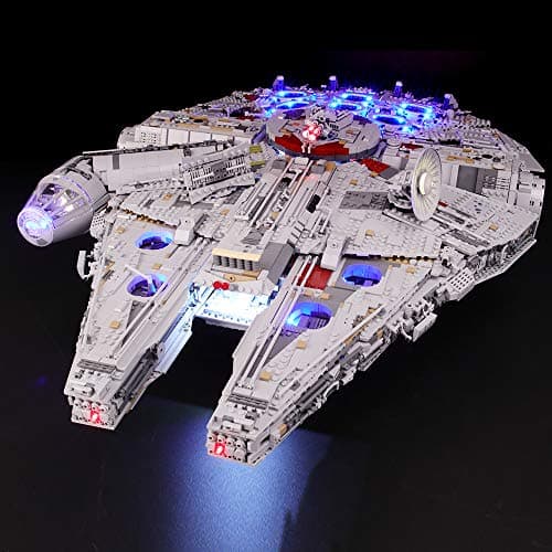 BRIKSMAX Led Lighting Kit for Star Wars Ultimate Millennium Falcon Compatible with Lego 75192 Building Blocks Model Not Include The Lego Set