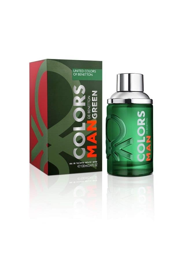 United Colors Of Benetton Colors Man Green Men EDT Spray 3.4 oz