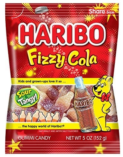 Haribo Gummi Candy Fizzy Cola 5 Ounce