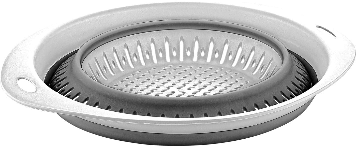 Collapsible Colanders Strainers for Fruit Vegetable Food Sizes 8 2 Quart grey
