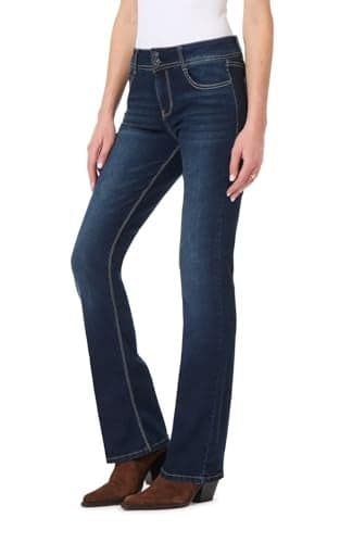 WallFlower Women's InstaStretch Luscious Curvy Bootcut Jeans, Betsy Pure, 11