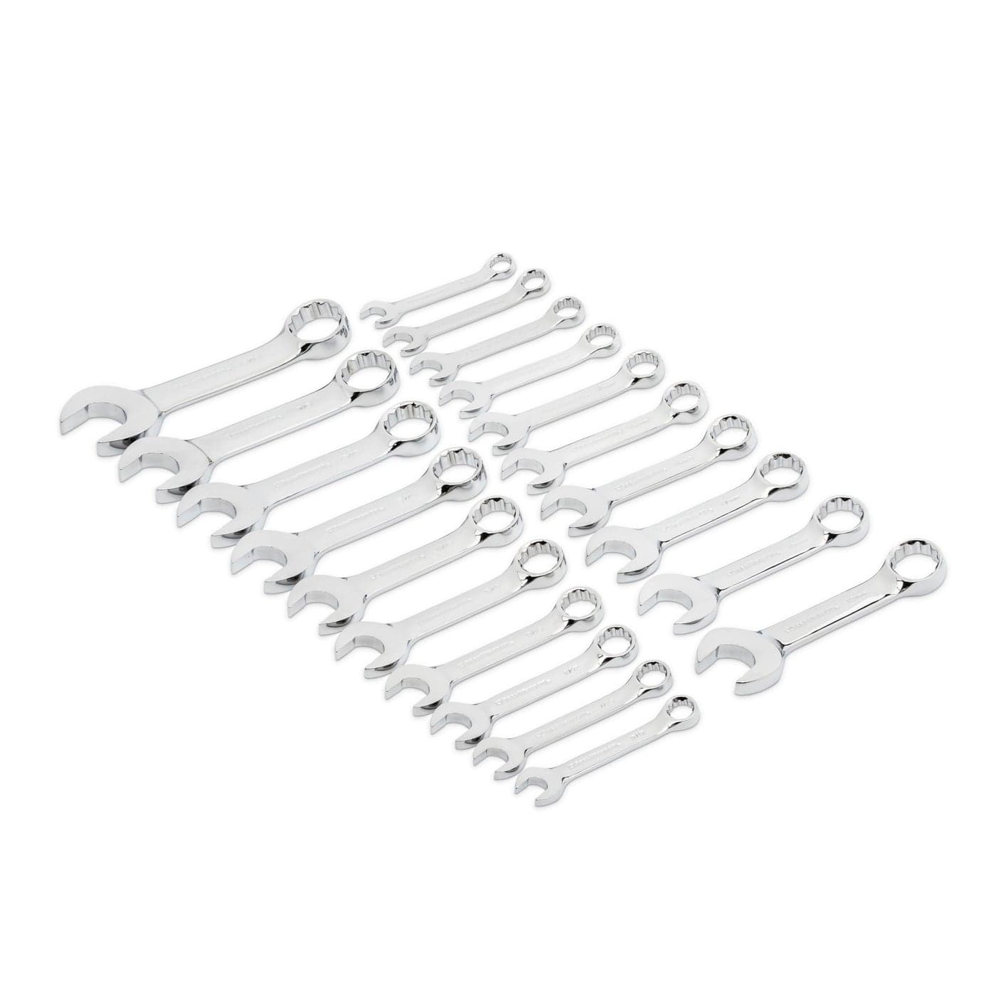 GEARWRENCH 20 Pc 12 Point Stubby Combination SAEMetric Wrench Set 81903