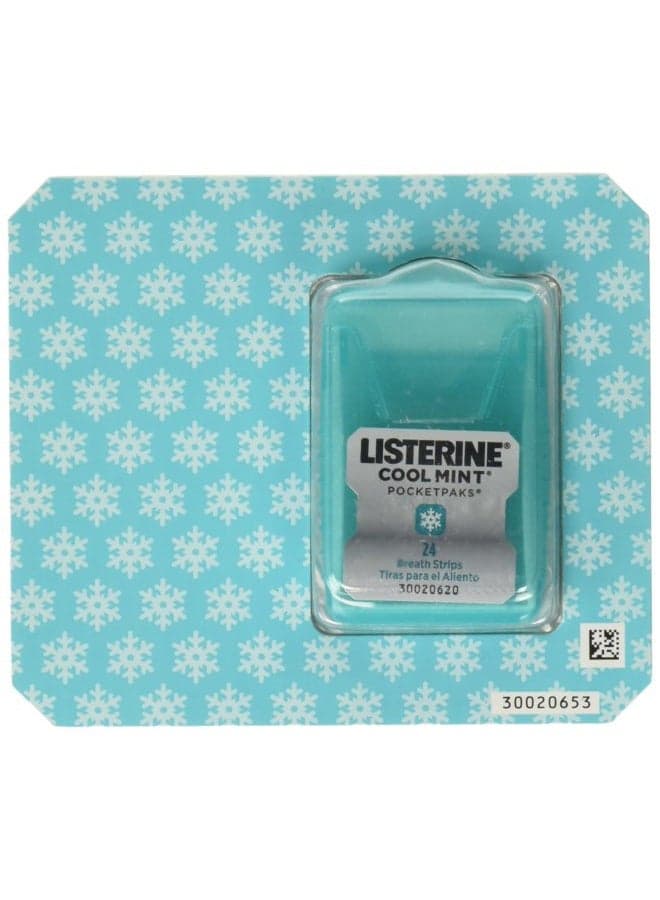 Cool Mint Mouth Freshener, Kills Bad Breath Germs - 24 Breath Strips