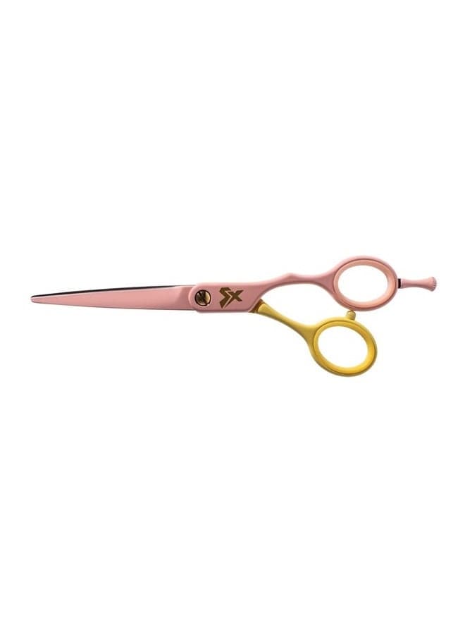 Shear Xpressions It's All Good 5.75” Professional Stylist Hair Cutting Scissors, Japanese Stainless Steel Shears, It's the Dopamine For Me, Pink