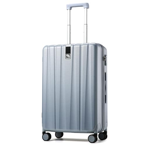 Hanke 20 Inch Carry On Luggage 22x14x9 Airline Approved Lightweight PC Hard Shell Suitcases with Wheels Travel Luggage Rolling Suitcase Travel Luggage Bag for Weekender(Gray)