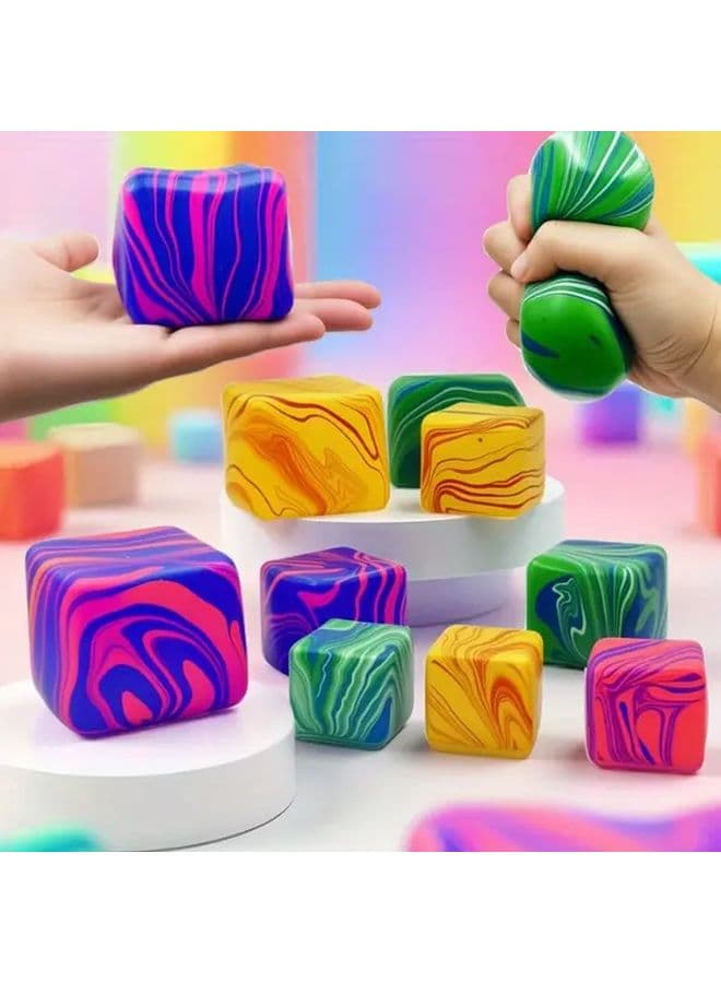 Small Multicolor Sensory Squeeze Toy Soft Flexible Stress Relief Gift