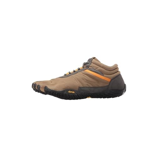 Vibram Men's FiveFingers Trek Ascent Insulated Shoe, Khaki/Orange, 47 EU / 12-12.5 US