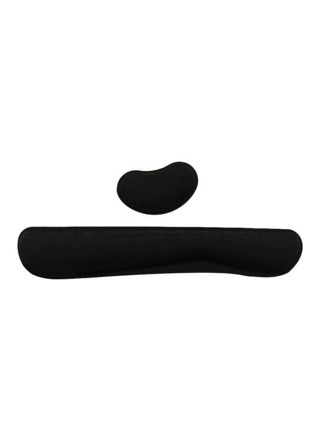 2-Piece Wrist Rest Pad Set Black