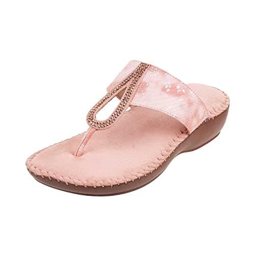 Mochi Womens Synthetic Rose Gold Slip Ons (Size (3 UK (36 EU))