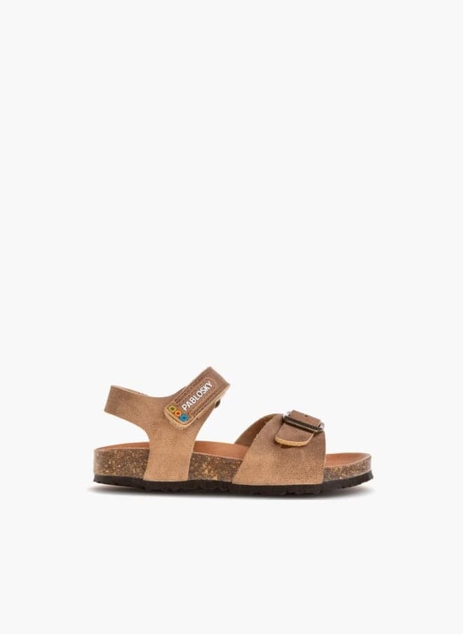 Boys Sandals With Buckle Accent & Hook And Loop Closure — 28 EU
