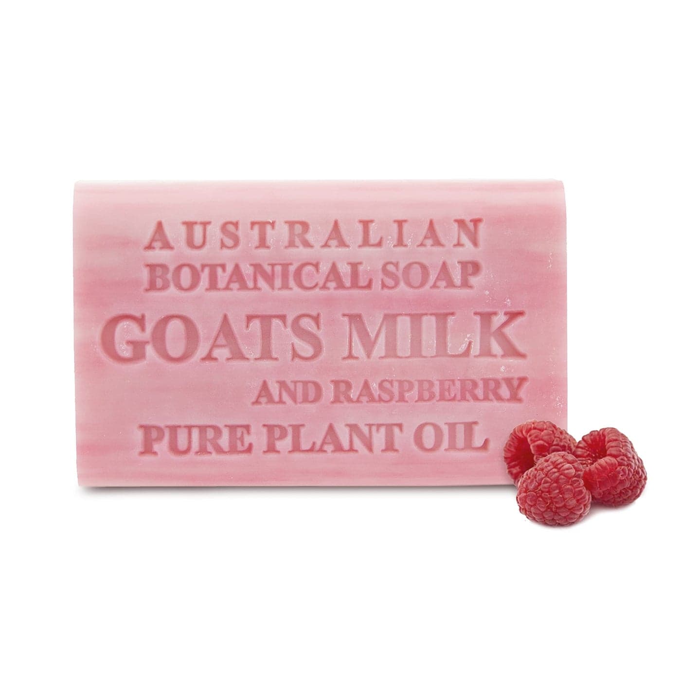 Australian Botanical Soap Goats Milk with Raspberry 66 oz Triple Milled Luxury Soap Bar Enriched with Shea Butter Pack of 1