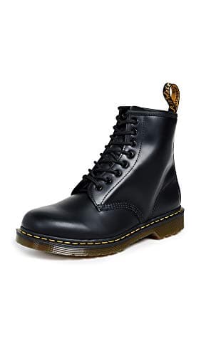 Dr Martens 1460 Smooth Leather 8 Eye Boot Black Smooth 9 Women8 Men