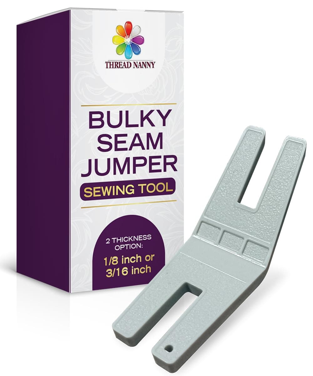 Bulky Seam Jumper - Clearance Plate Hump Jumper Button Reed Presser Foot Sewing Tool Compatible with All Husqvarna Viking pfaff Brother Singer juki janome Sewing Machines