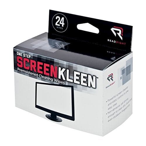 Read Right OneStep Screen Cleaner Wet Wipes, 24 Wipes per Box (RR1209)