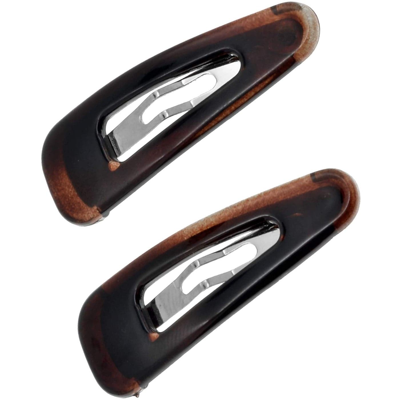Camila Paris AD862 French Hair Barrette Clips Snap Hair Slides Clic Clac for Women Styling Girls Side Slidein Metal Snap Pin Hair Accessories for Women Strong Hold No Slip Grip Made in France